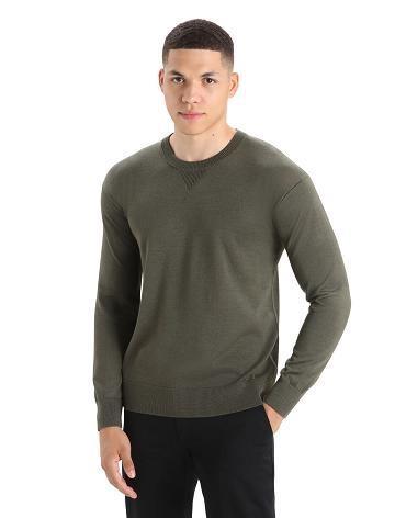 Loden Icebreaker Cool-Lite™ Merino Nova Sweatshirt Men's Sweaters | AU 1217XYUF